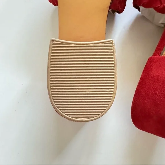 Matisse Red Andi Woven Leather Sandals Size 8 - Picture 10 of 10